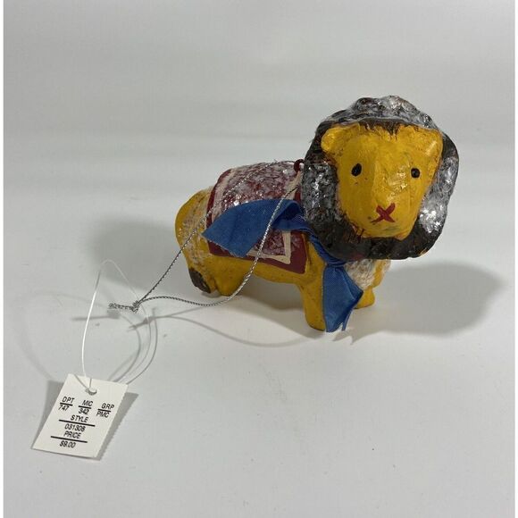 Penny McAllister Circus Lion Christmas Ornament Folk Art W/Box - Picture 3 of 10